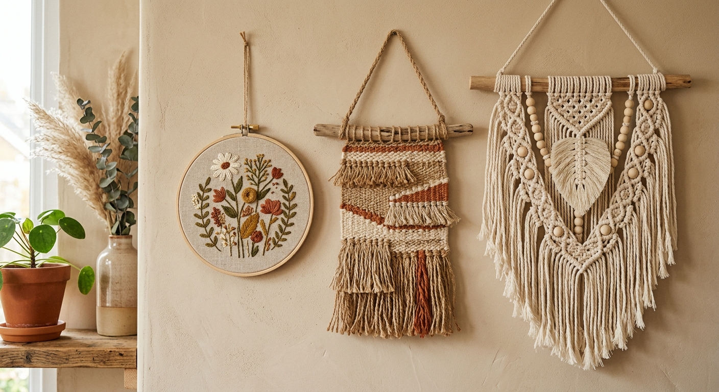 How to Style Handmade Textile Art: Tips for a Cozy & Unique Home
